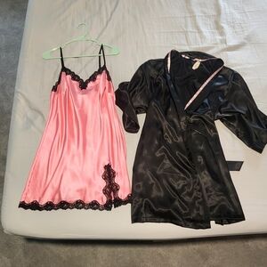 Victorias Secret Camisole And Robe Set